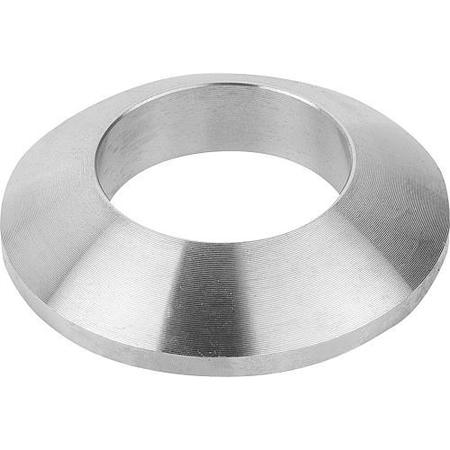 KIPP Spherical Washer, Fits Bolt Size 25 mm Stainless Steel K0729.0124